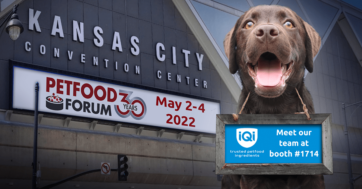 IQI is looking forward to meeting you at Petfood Forum 2022 IQI Petfood